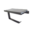 Suport pentru hartie igienica, 8,5 x 17,5 x 8 cm, negru, Sepio