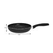 Tigaie din aluminiu, marmorata, 22 cm, negru, KingHoff