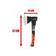 Topor universal pentru tamplarie, maner cauciucat din fibra de sticla, 0.6 kg Verke