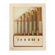 Set 6 burghie pentru filetare 3-8mm Silver