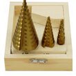 SET 3 BURGHIE CONICE 4-39MM, Silver, S0321 