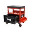 Taburet, scaun pentru atelier cu sertar, 33,5x27x17cm 135kg, Verke