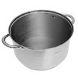 Set de 6 oale din inox cu capac sticla, fund termic multistrat, Kinghoff