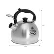  Fierbător tradițional cu fluier fabricat din otel inoxidabil, ceainic 1.8 litri, 16-21 cm, argintiu, Klausberg