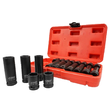 Trusa chei tubulare de impact scurte si lungi, 1/2" 10-19 mm, 20 bucati, Verke