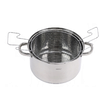 Oala din inox cu sita-cos pentru prajit, cu capac sticla, 24 cm 5.5l itri Kinghoff