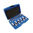 Trusa tubulare tip E si Torx, 1/2",19 piese, Silver