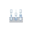 Trusa extractoare pentru suruburi 1/2", 5 piese, Satra