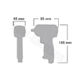 Pistol pneumatic, cheie  de impact 1/2", 850Nm, premium, Asta