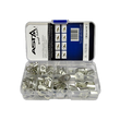 Set papuci electrici neizolati cu gaura, din cupru, 65 piese, Asta