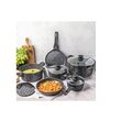  Set oale de aluminiu,  cu capac din sticla, 12 piese, Klausberg