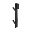 Agatatoare din otel pentru cabina de dus, negru, 17.6x5.5x3 cm, Sepio