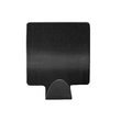 Set 6 agatatori cuier autoadezive, dreptunghiulare, metal, negru, Sepio