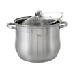 Oala din inox cu capac din sticla, 32cm, fund termic multistrat, 18.7l Klausberg