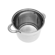 Set 3 oale din inox, cu capac sticla, 5.6l, 7.2l, 9l, KingHoff