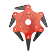 Disc pentru motocositoare cu 6 lame, compatibil cu iarba mare, arbusti, stuf, buruieni,  Powermat