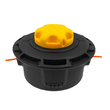 Mosor pentru motocoasa, filet interior 10 x 1.25, buton galben, ejectare fir automata, usor de reumplut, Verke