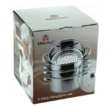 Set de 5 piese, oala pentru fiert cu abur, inox, 20 cm 3.1litri Kinghoff