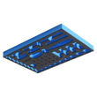 Insertie de spuma pentru organizarea, depozitarea sculelor, 24 compartimente, 1/2", Asta