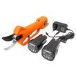 Foarfeca electrica cu acumulator pentru curatarea copacilor, florilor, arbustilor, plantelor, latime de taiere 28 mm, 16.8V 2Ah, Verke