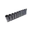 Set chei tubulare de impact 1/2" 10-22 mm, 10 piese, Asta