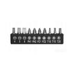Set adaptoare si biti, 16 piese, Silver
