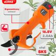 Foarfeca electrica cu acumulator pentru curatarea copacilor, florilor, arbustilor, plantelor, latime de taiere 28 mm, 16.8V 2Ah, Verke