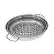 Tava pentru fiert la abur, din inox, cu capac, capacitate 5.8 litri, ovala , 34 x 23 x 11,5 cm, Kinghoff