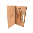 Set cutit si suport pentru taiat paine, inox si lemn masiv de salcam, Kassel