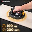 Ventuza cu pompa de vid pentru placi si sticla, diametru 200 mm, capacitate încărcare 190 kg, Powermat