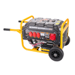 Generator de curent pe benzina 3 kw, 2 in 1, monofazic si trifazic, motor in 4 timpi, pornire la cheie si la demaror, stabilizator de tensiune AVR, Powermat