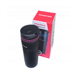 Termos, inox, capacitate 380ml, negru cu linii roz, Klausberg