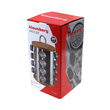 Set de 16 recipiente, otel inoxidabil si sticla cu suport, pentru contimente, 17 x 24 cm, Klausberg