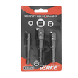 Set 3 adaptoare hexagonale pentru chei tubulare, 1/4", 3/8", 1/2", Verke