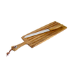 Set cutit si suport pentru taiat paine, inox si lemn masiv de salcam, Kassel