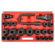 Trusa chei tubulare de impact hexagonale si bihexagonale, 3/4" si 1", 26 bucati, Verke