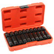 Trusa chei tubulare de impact scurte si lungi, 1/2" 10-19 mm, 20 bucati, Verke