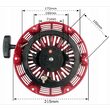 Capac pornire, demaror complet Motocultor Generator Motopompa, Honda GX 340, GX 390, PowerX