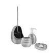 Suport din ceramica pentru periute dinti, pensule, Gri, Sepio
