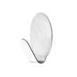 Set 3 agatatori cuier autoadezive, ovale, inox Sepio
