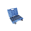 Set tubulare impact in 12 colturi, 10 - 32 mm, 14 piese, 1/2", Asta