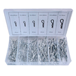 Set cleme, sigurante tip R, 150 piese, Asta