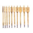 Set burghie plate pentru lemn 6-38mm, 16 piese, Silver