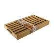 Tocator manual din bambus cu margini si tava pentru depozitat, dreptunghiular, 38x23x4 cm, Kinghoff