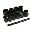 Set 11 piese extractor suruburi si piulite deteriorate din otel Silver