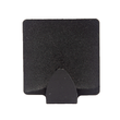 Set 3 agatatori cuier, autoadezive, dreptunghiulare, metal, negru Sepio
