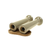 Set 2 rasnite pentru sare si piper, 24 x 22.5 x 16 cm, gri, Klausberg