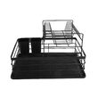Suport pentru vase cu 2 nivele, negru, otel-plastic 43 x 32 x 27 cm, Kinghoff
