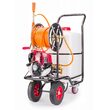 Pompa stropit cu rezervor 60L, furtun 28m, pulverizator cu motor in 4 timpi 1.4 CP, Powermat 
