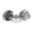 Set de 4 piese, oala pentru fiert cu abur, inox, 24 cm 5 litri Kinghoff